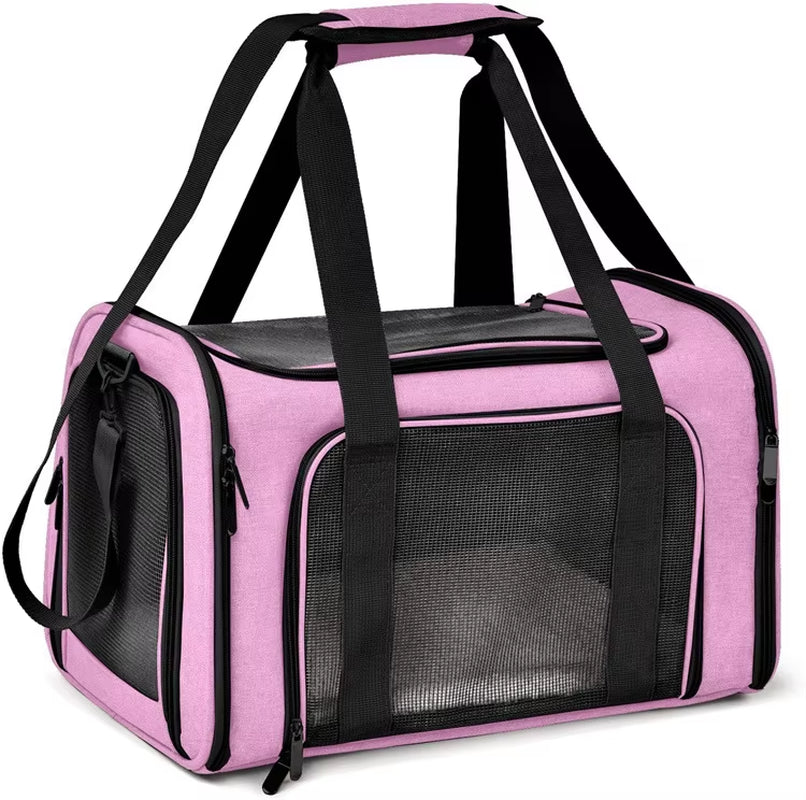 Portable Mesh Shoulder Bag for Pets Cat Carrier Bags Outgoing Travel Pets Handbag Transport Bag Breathable